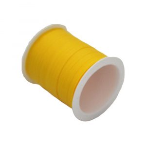 Minirolă rafie sintetică galben 10m x 10mm