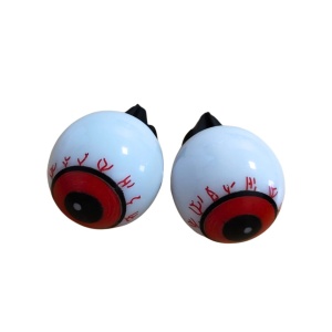 Ochi decorativi luminoși pentru dovleac Halloween, model roșu, LED multicolor cu schimbare de culori, Amscan
