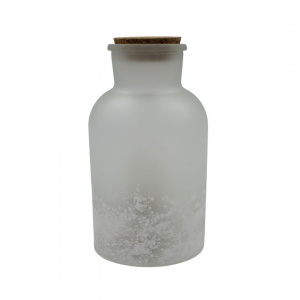 Ornament decorativ, sticlă, culoarea alb, cu led