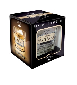 Pahar whisky „Savurează cu răbdare, gândește cu precizie"