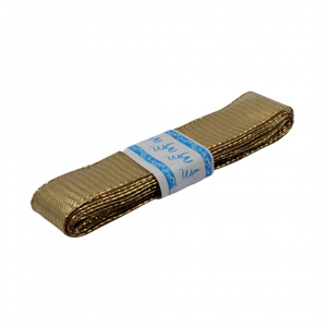 Panglică textilă AURIU liniuțe 25mm x 3m