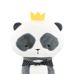 Pernă pentru centura de siguranță copii, model Panda, Giftdesign, 48x28 cm, microfibră + bumbac PP