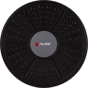 Placă de echilibru Pure 2 Improve – Ø 35 cm, înălțime reglabilă până la 7 cm, negru/roșu