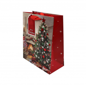 Pungă cadou Crăciun SDE M TRAD XMAS TREE - Img 1