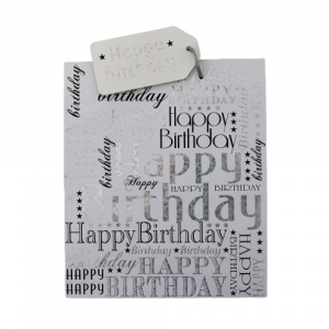 Punga cadou hartie M BIRTHDAY GENERIC