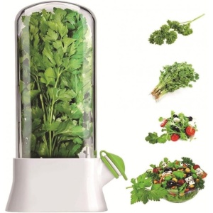 Recipient pentru păstrarea ierburilor aromatice și legumelor proaspete în frigider, eCarla, POJ09