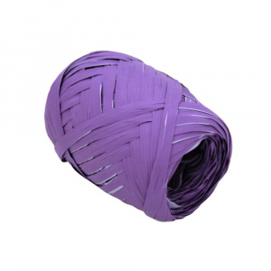 Rolă rafie 20 m violet alb