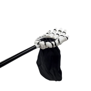 Sac de colindat, cu mâner, pentru Halloween, model mână albă și craniu, Eurowrap