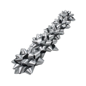 Set 10 steluțe autoadezive, 7 cm, Brizzolari, culoarea argintiu metalizat