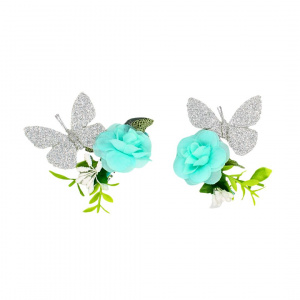 Set 2 clame Zooky fluturași sclipicioși