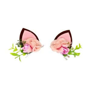 Set 2 clame Zooky urechiușe roz-maro