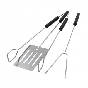 Set 3 ustensile inox pentru grătar - Img 1