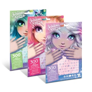 Set 300 stickere, pentru unghii, Nebulous Stars, Marinia