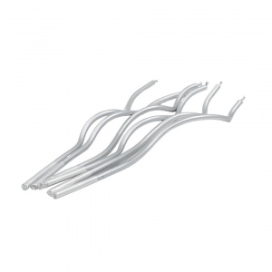 Set 6 lumânări pentru tort, curbate, argintii, Celebright, 15.5cm