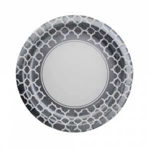 Set 8 Farfurii 23 cm Quatref Silver