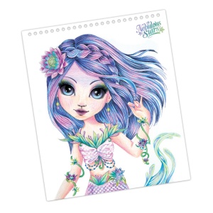 Set Carte cu Desene Creative, personaj Nenuphia - Nebulous Stars