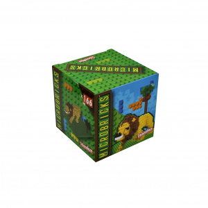 Set construcție Microbricks leu 166 piese