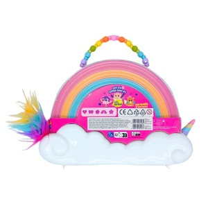 Set mărgele copii, Genie Pets, Twinkle Bead Kit Bufniță, peste 430 piese, roz, galben, albastru, 3+ ani