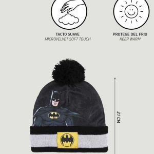 Set pentru copii, cu căciulă și mănuși, personaj Batman, Cerda, one size