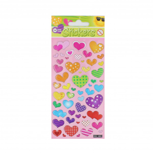 Set stickere Puffy Hearts 53 bucati