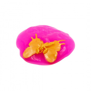 Slime roz cu figurină surpriză Butterfly