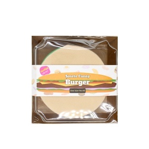 Șosete amuzante cu design Burger, ambalate creativ sub formă de burger