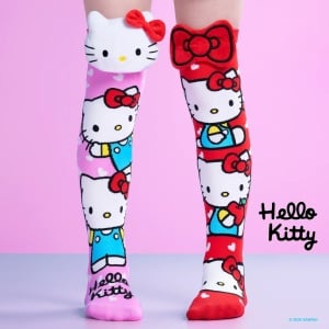 Șosete lungi colorate Madmia Hello Kitty pentru fete 6-99 ani