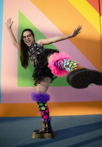 Șosete lungi colorate Madmia pentru fete Magic Frills 6-99 ani