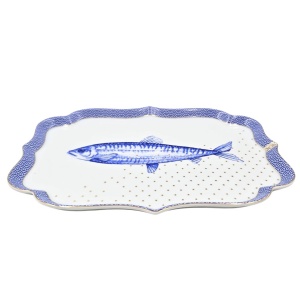 Tavă din porțelan, 26 x 18 cm, Pip Studio, Yerseke, colecția Royal White