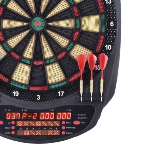 Țintă Electronică Darts, XQ Max Lima, cu 36 de Jocuri și Afișaj LED Complet