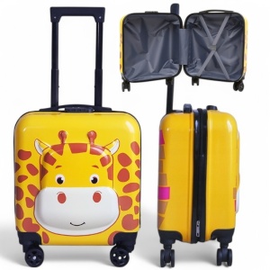 Troller pentru copii, 45x25x35 cm, aprobat pentru cabină, model girafă