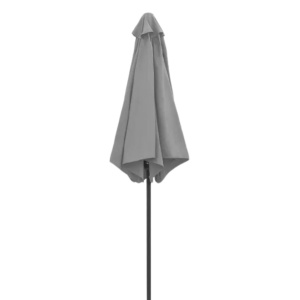 Umbrelă de grădină, Jumi, gri, cu structură metalică, 270 cm