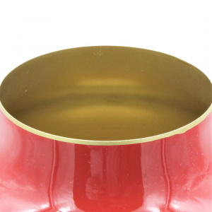 Vază decorativă ovală, metalică, Pip Studio, 30cm, Red