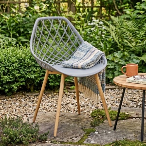 ARANDA garden chair, Jumi, grey – modern design, weather-resistant