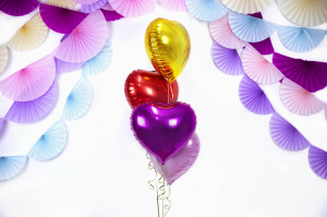 Balon party inima rosie 45 cm - Img 3