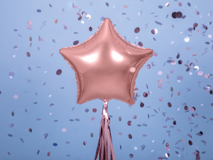 Balon party, model stea, culoarea roz, 48 cm - Img 4