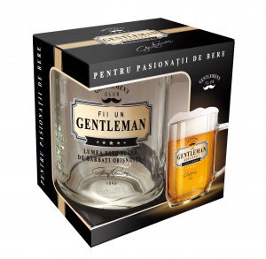 Beer pint "BE A GENTLEMAN"