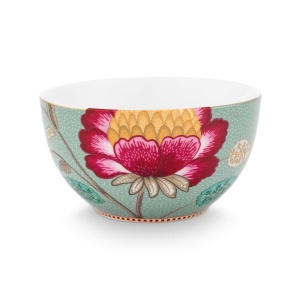 Bol din porțelan, Pip Studio, Blue, 15 cm, colecția Blooming Tales