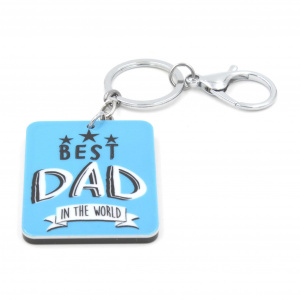 Breloc cu mesaj - Best Dad in the World - Img 2