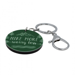 Breloc cu mesaj - Hike more worry less - Img 2
