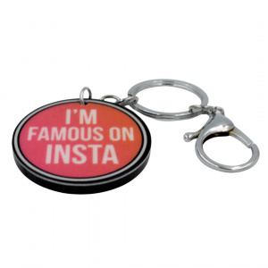 Breloc cu mesaj - I'm famous on Insta - Img 2