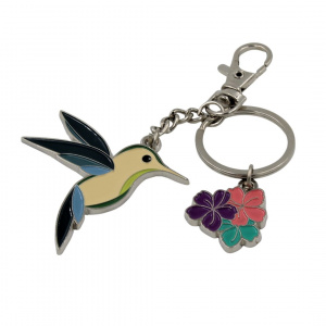 Breloc Happy & Bright colibri crem-albastru - Img 3