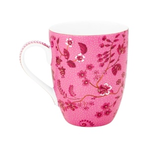 Cană din porțelan, colecția Jolie, Flowers Pink, 145 ml, Pip Studio