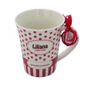 Cană din porțelan personalizată Liliana