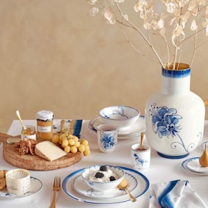Cană din porțelan, Pip Studio, White, 250 ml, colecția Pip & The Blue Bird