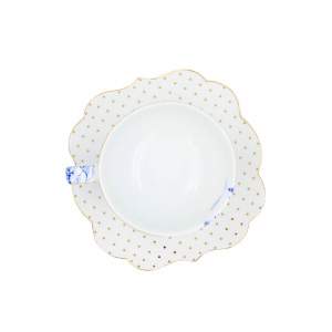 Cană espresso cu farfurioară, colecția Royal White, 125ml, Pip Studio
