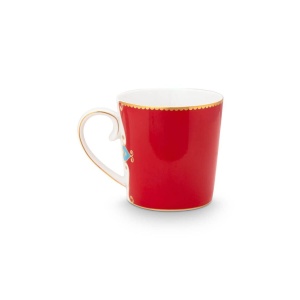 Cană porțelan, Pip Studio, Red, 250ml, colecția Love Birds