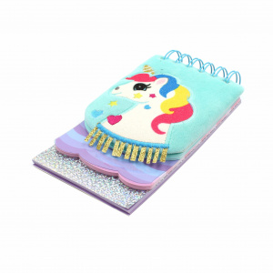 Carnețel, 3D, Unicorn tricolor, 120 pagini