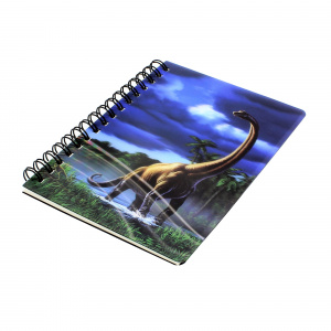 Carnețel zoo, cu spirală, 3D, Brachiosaurus - Img 1