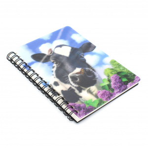 Carnețel zoo, cu spirală, 3D, "LiveLife - Curious cow" - Img 4